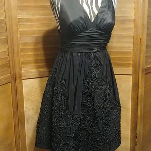 David's bridal Wear formal black midi dress